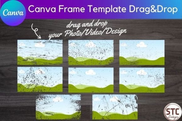 Bleach Effect Canva Frames: Add Distressed Texture to Your Designs