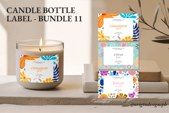 Canva Candle Label Template 11: A Premium Design Asset for Your Business