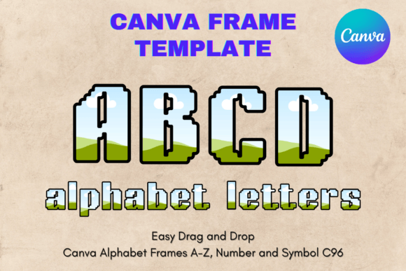 Canva Letters Frame Alphabet Template_96: A Designer's Guide