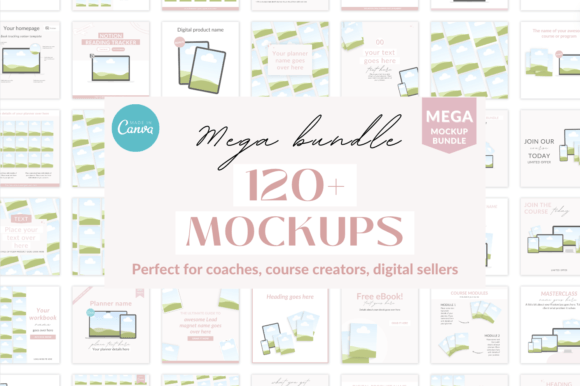 Canva Mockup Template Bundle: A Game-Changer for Digital Product Sellers