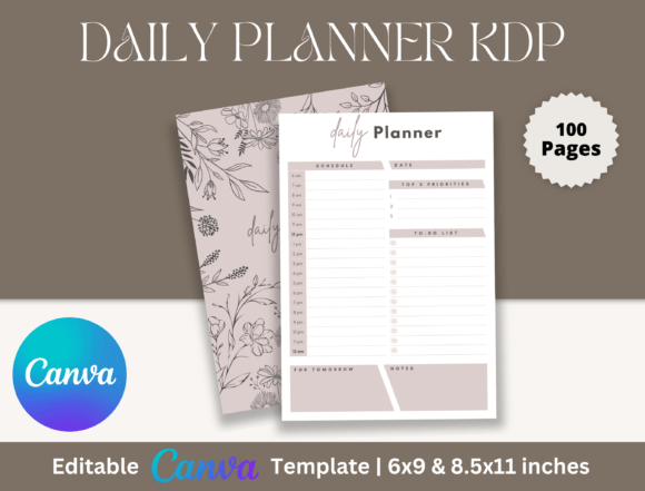 Editable Canva Daily Planner: Your Ultimate KDP Solution