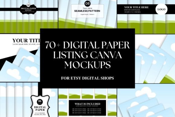 Elevate Your Etsy Shop with Canva Mockup Templates