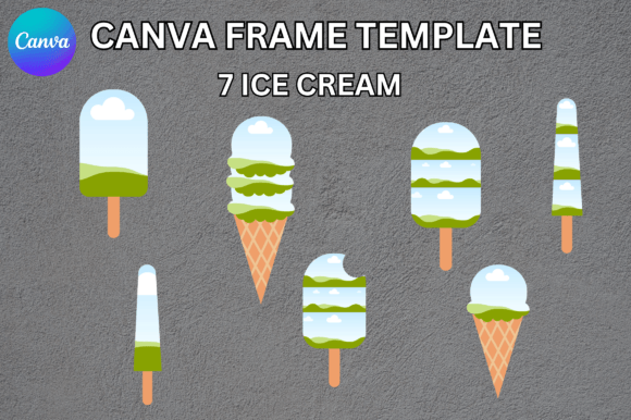 Ice Cream Popsicle Canva Frame: Your Summer Design Secret