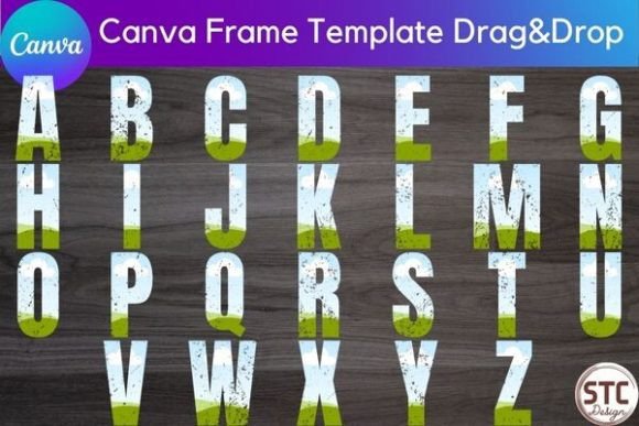 Retro Letters Alphabet Fonts Canva Frame: Your Shortcut to Vintage Style