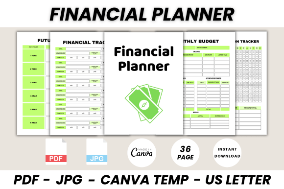 The Ultimate Financial Planner: Your Canva Template Toolkit