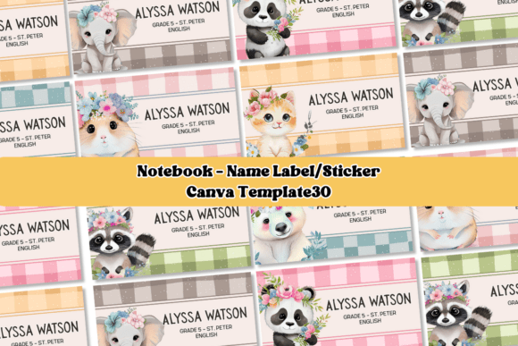Transform Your Notebooks: The Power of Canva Name Label Templates