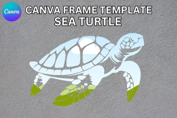 Turtle Canva Frame Template: Easy Custom Design Frames