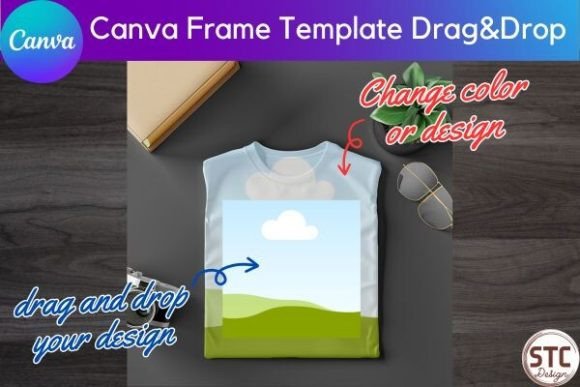 Unisex T-shirt Mockup Canva Frame: Elevate Your Apparel Designs