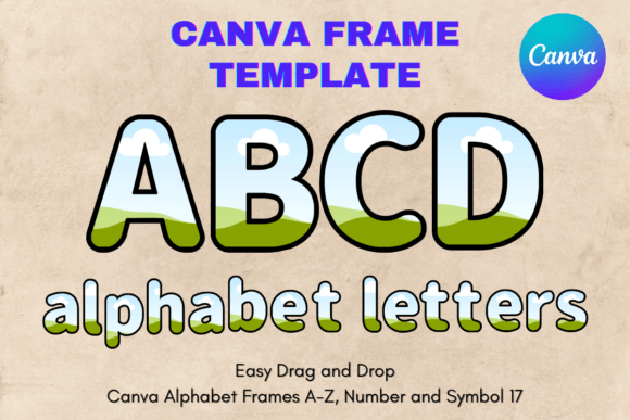 Unlocking Creative Potential with Canva Letters Frame Alphabet Template_17